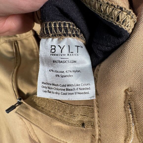 BYLT Premium Basics Everyday Jogger Pants Men 33 Measures 31x30 Brown Slim Fit - Picture 7 of 9